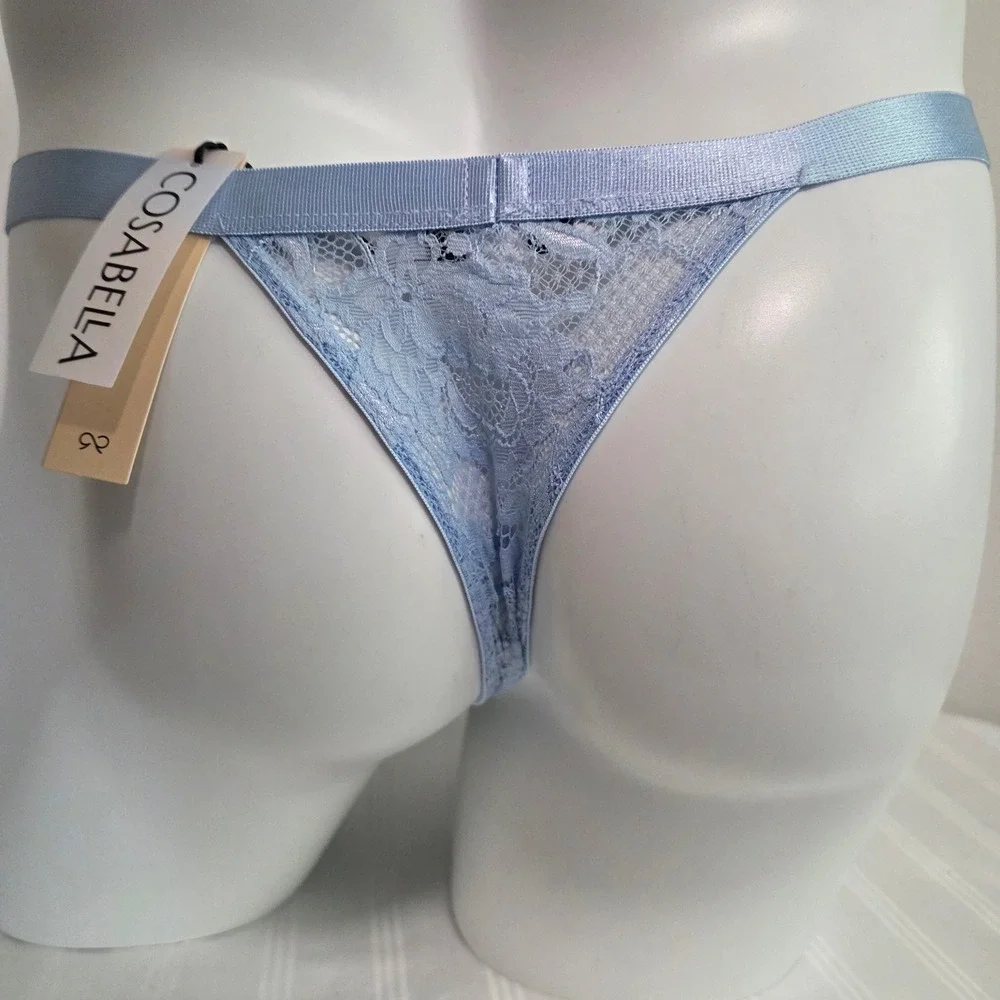Cosabella Luxurious Italian Lace Thong Men's Mid Rise Stretch Underwear